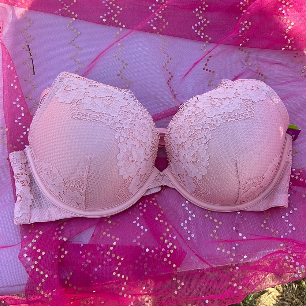 Ambrielle Full Figure Bra - Pink - Size 42C